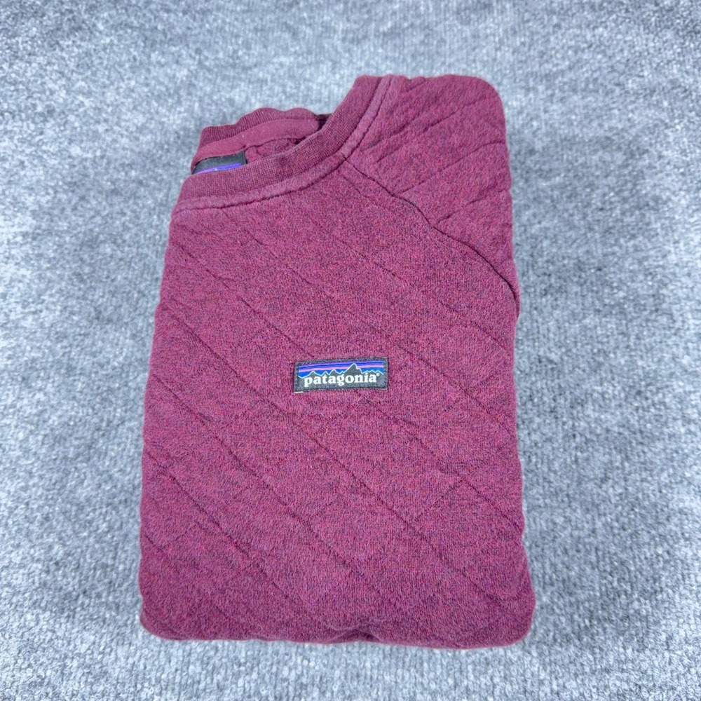 Patagonia Organic Cotton Quilt Crewneck Sweatshirt Burgundy XL 25310 FA20 - Picture 2 of 11